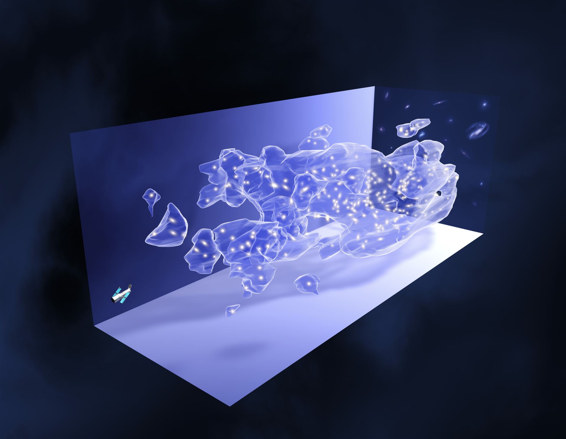 The COSMOS survey (artist&rsquo;s impression)
