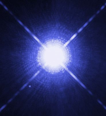 The Dog Star, Sirius A, and its tiny companion