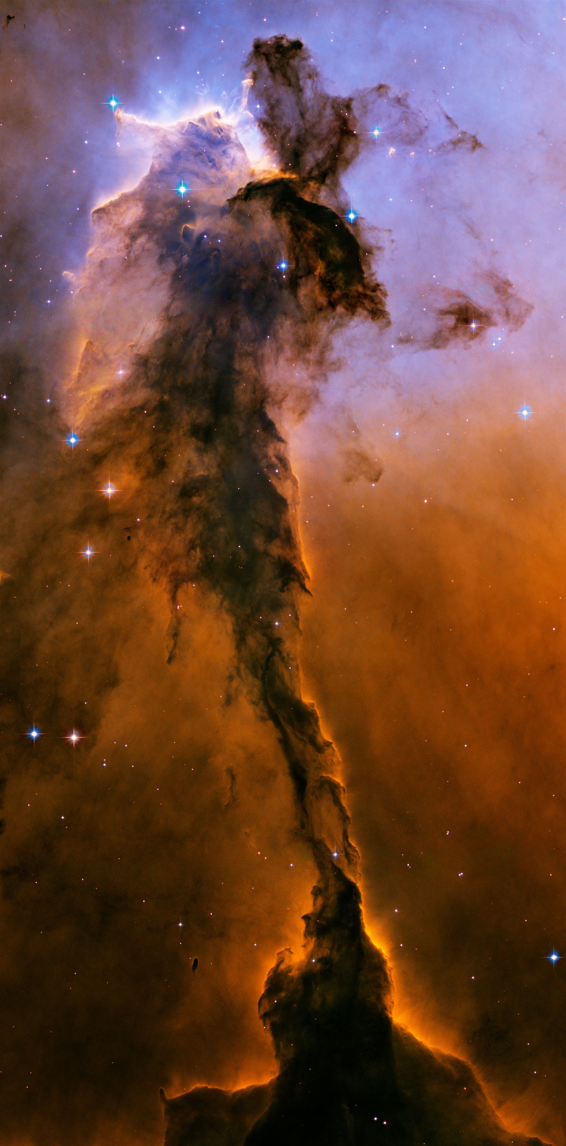The Eagle has risen stellar spire in the Eagle Nebula