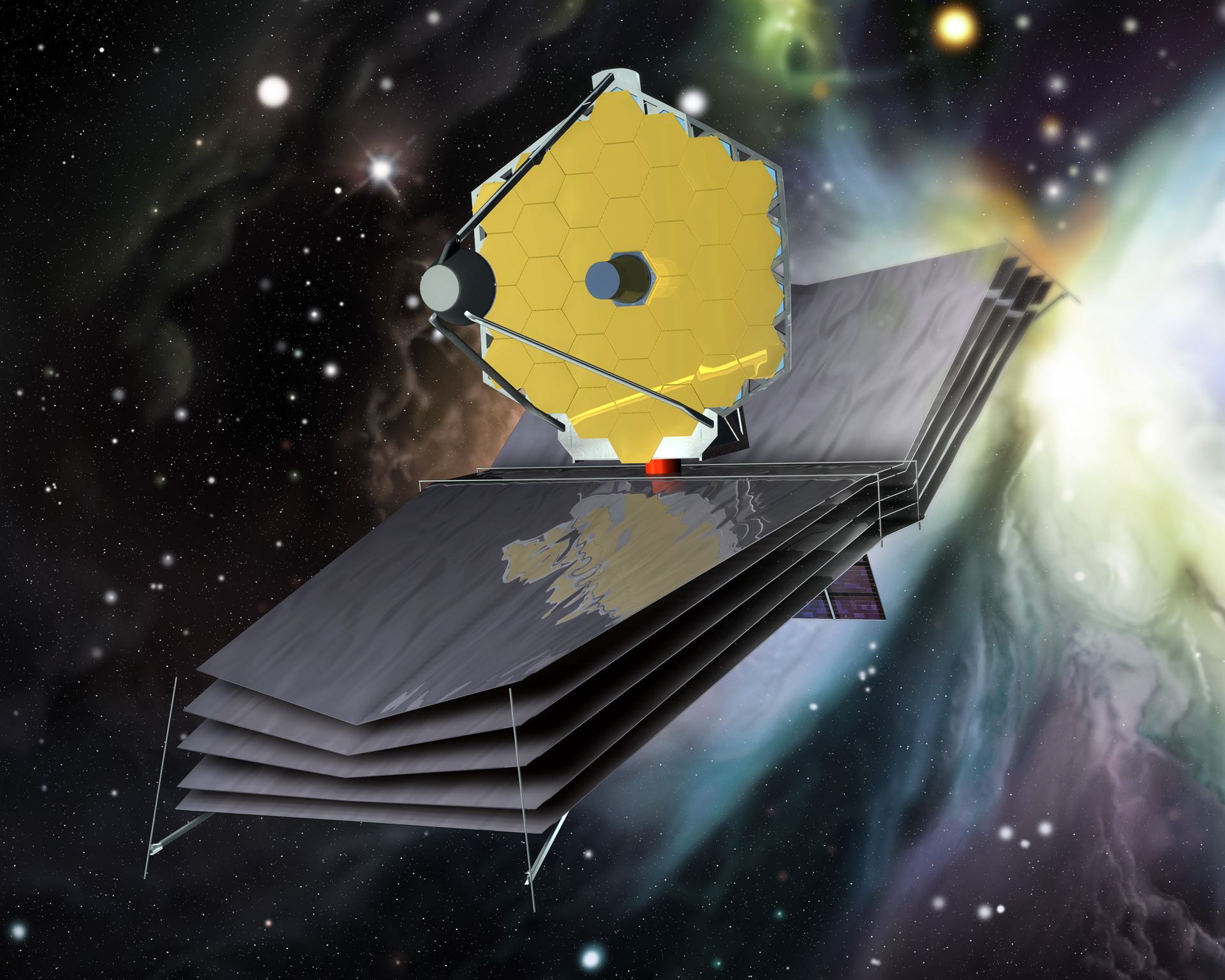 The James Webb Space Telescope (artist&rsquo;s impression)