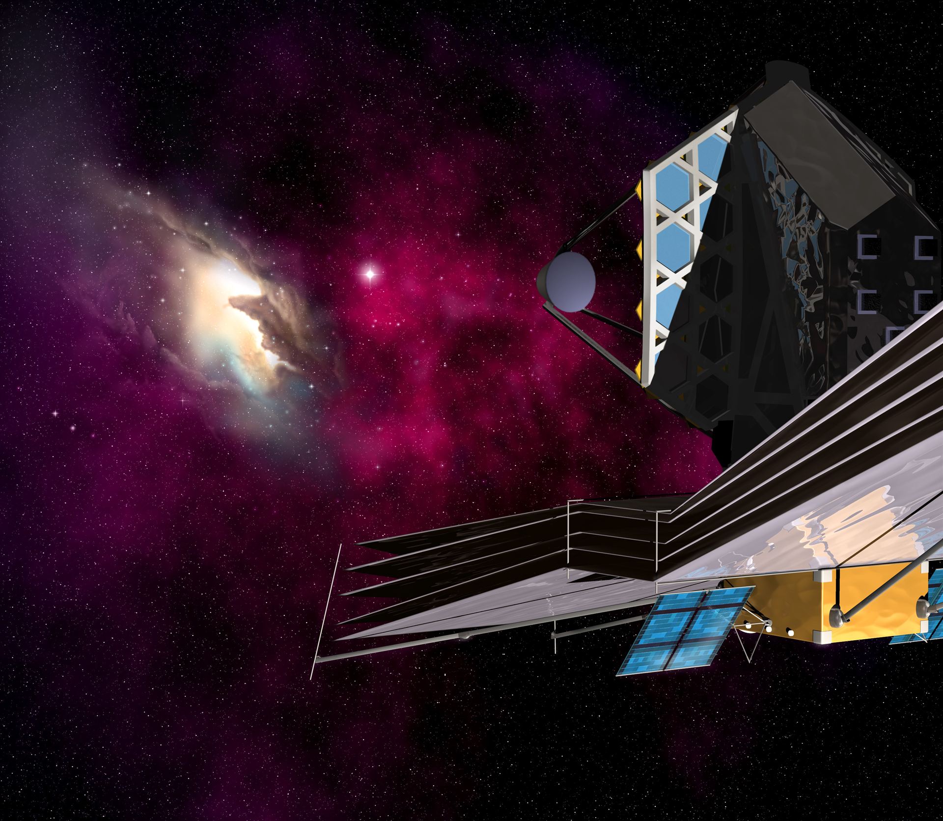 The James Webb Space Telescope (artist&rsquo;s impression)