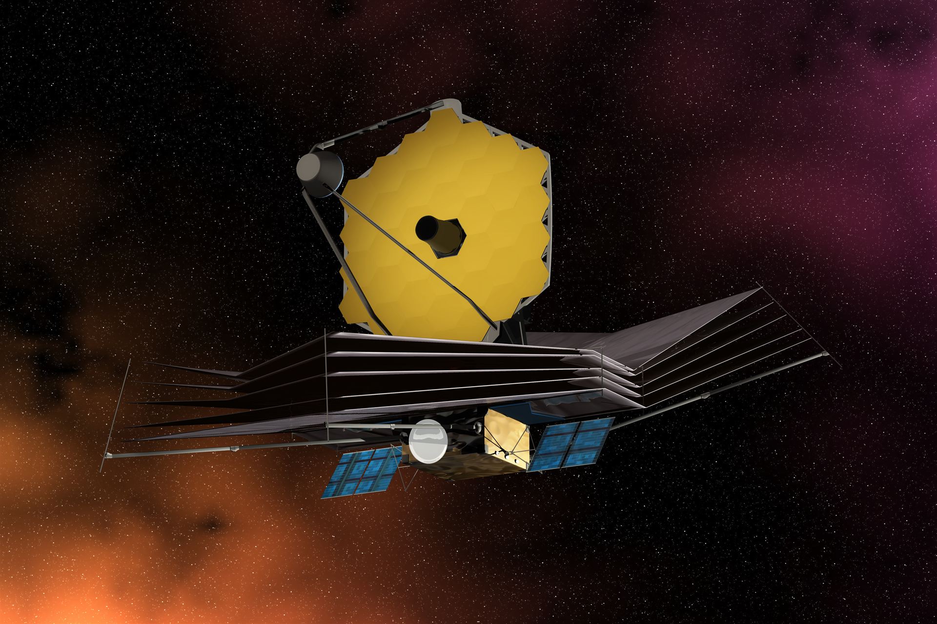 The James Webb Space Telescope (artist&rsquo;s impression)