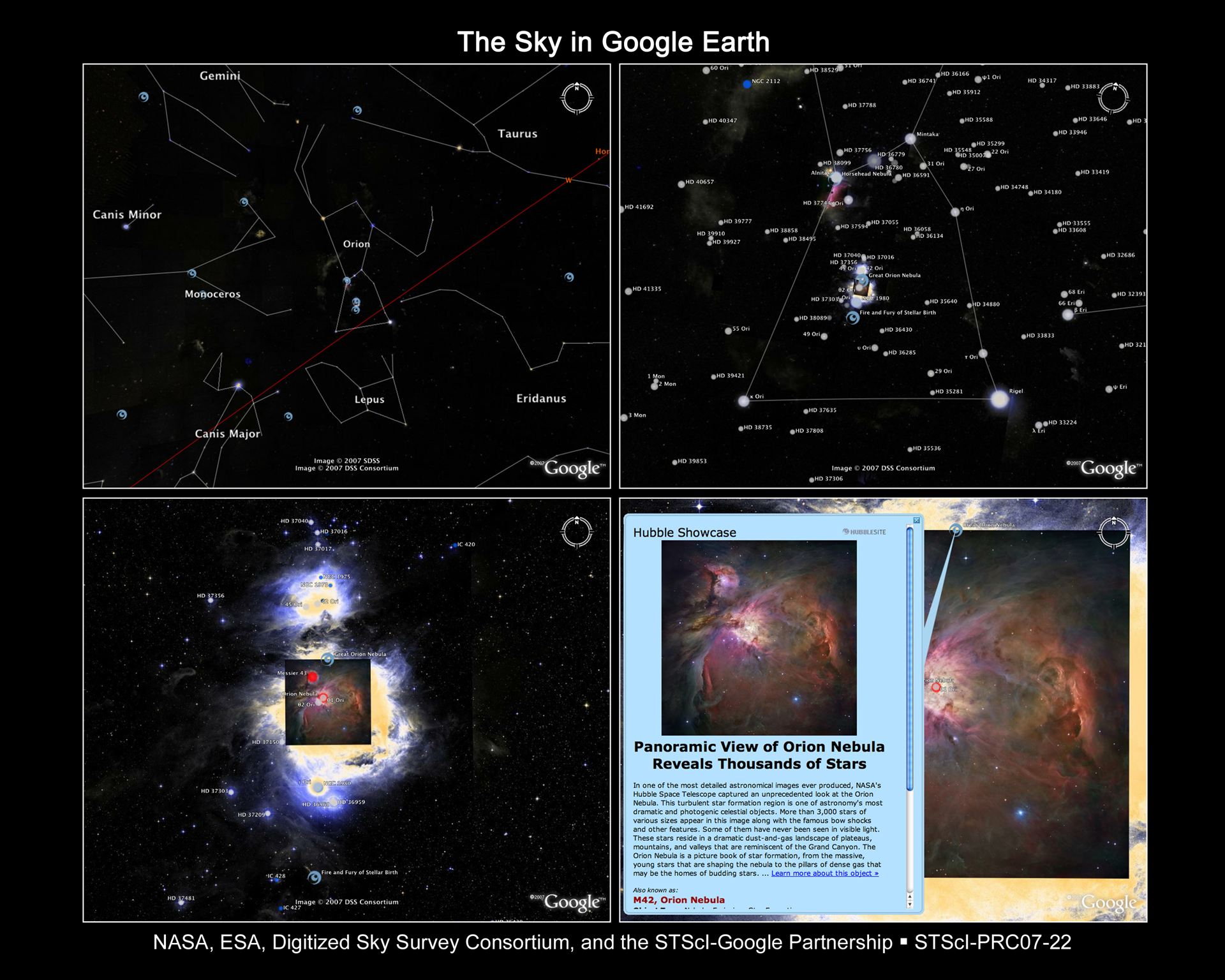 The Sky in Google Earth