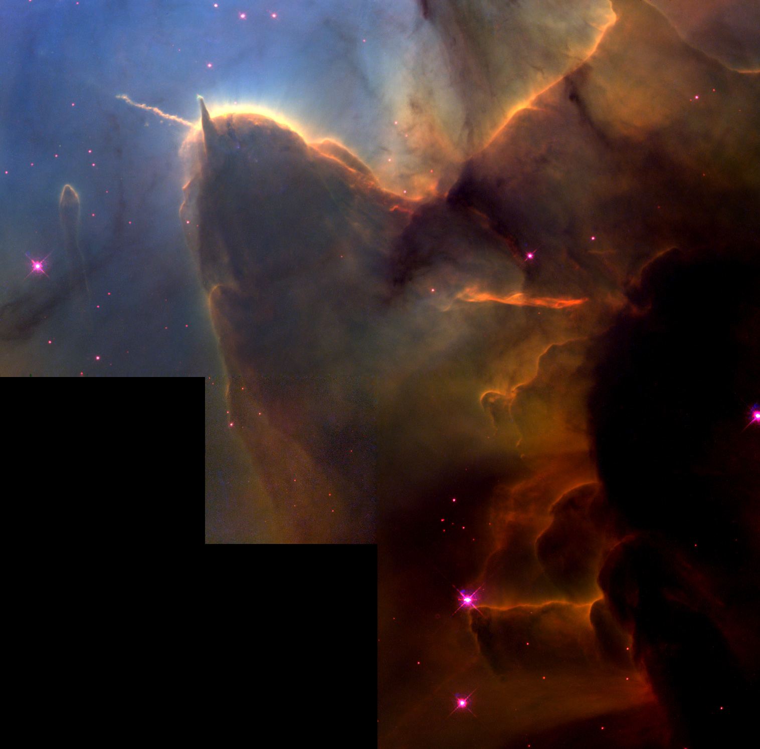The Trifid Nebula stellar sibling rivalry
