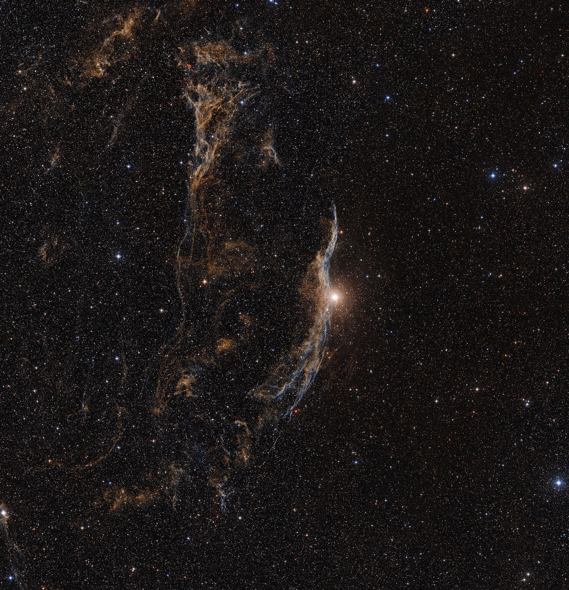The Veil Nebula (ground-based view)