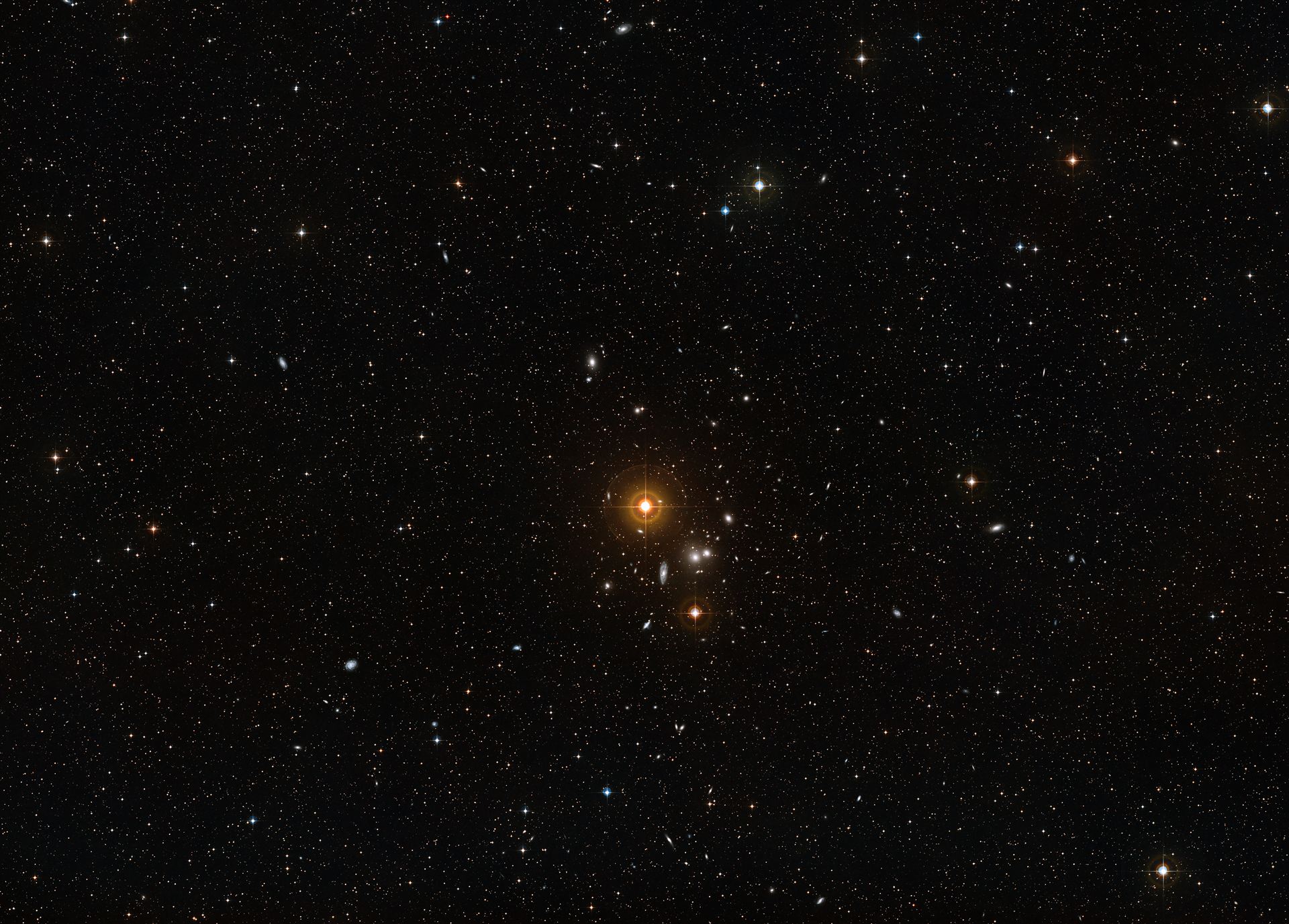 The area around NGC 3314 (ground-based view)