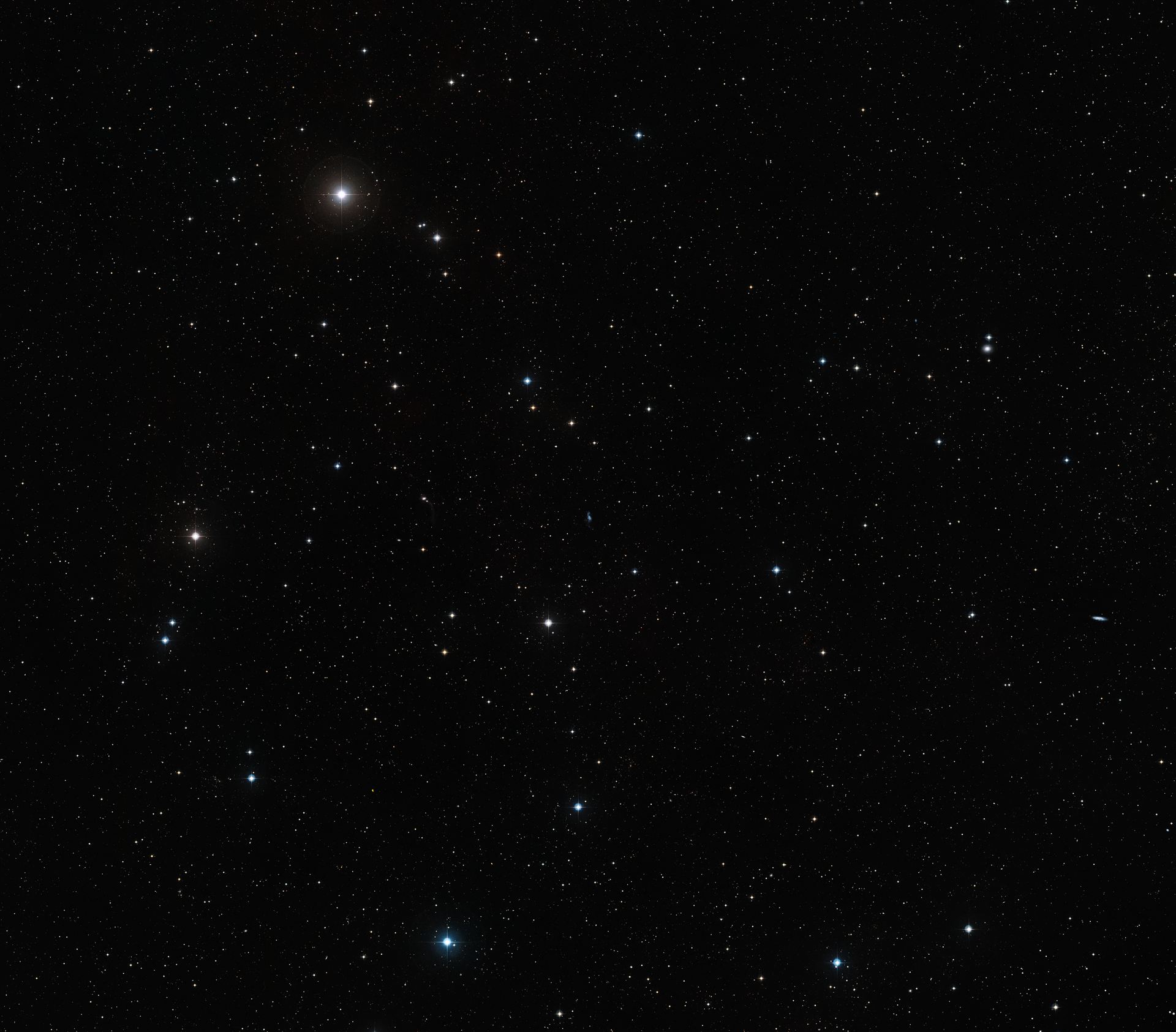 The area around dwarf galaxy DDO 68 (ground-based image)