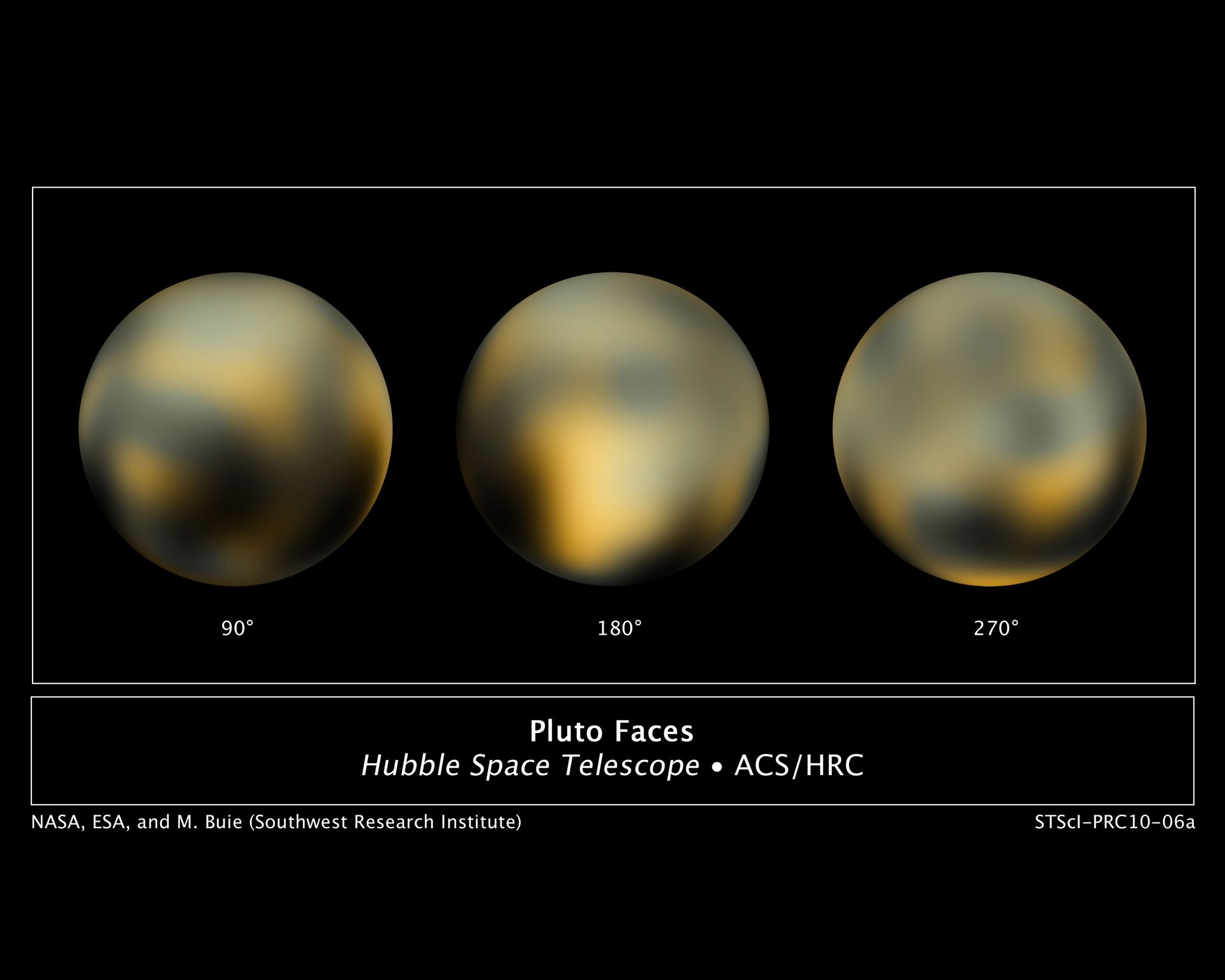 The changing faces of Pluto