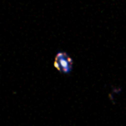 The most distant gravitational lens yet discovered
