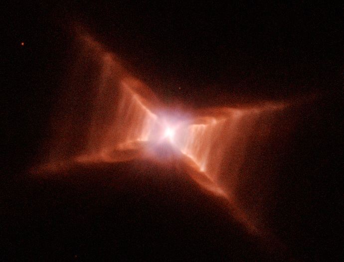 The remarkable Red Rectangle Stairway to heaven