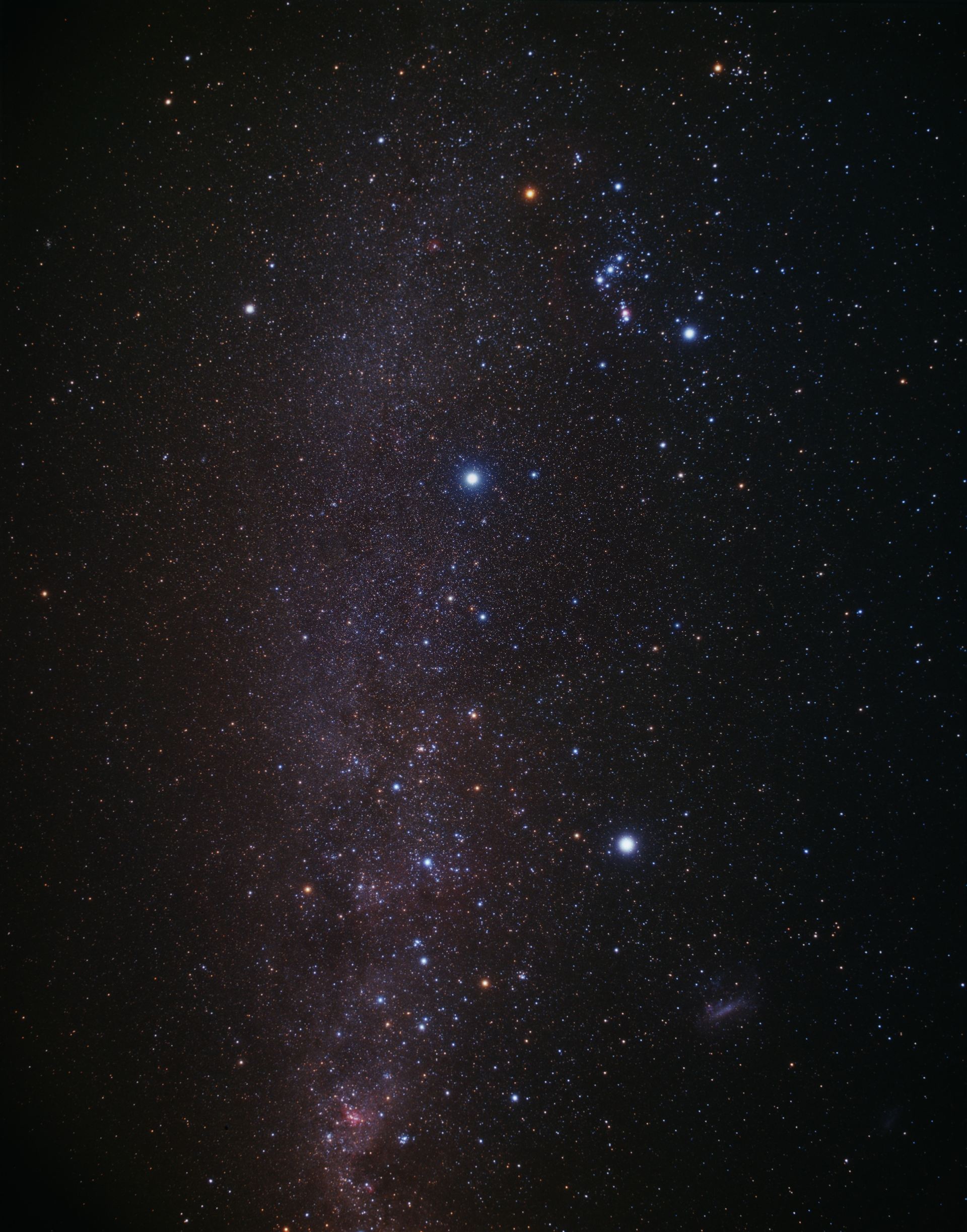 The southern sky with the Dorado constellation (ground-based image)