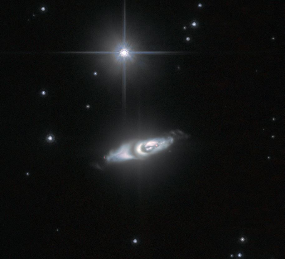 The very curious creation of an ageing star
