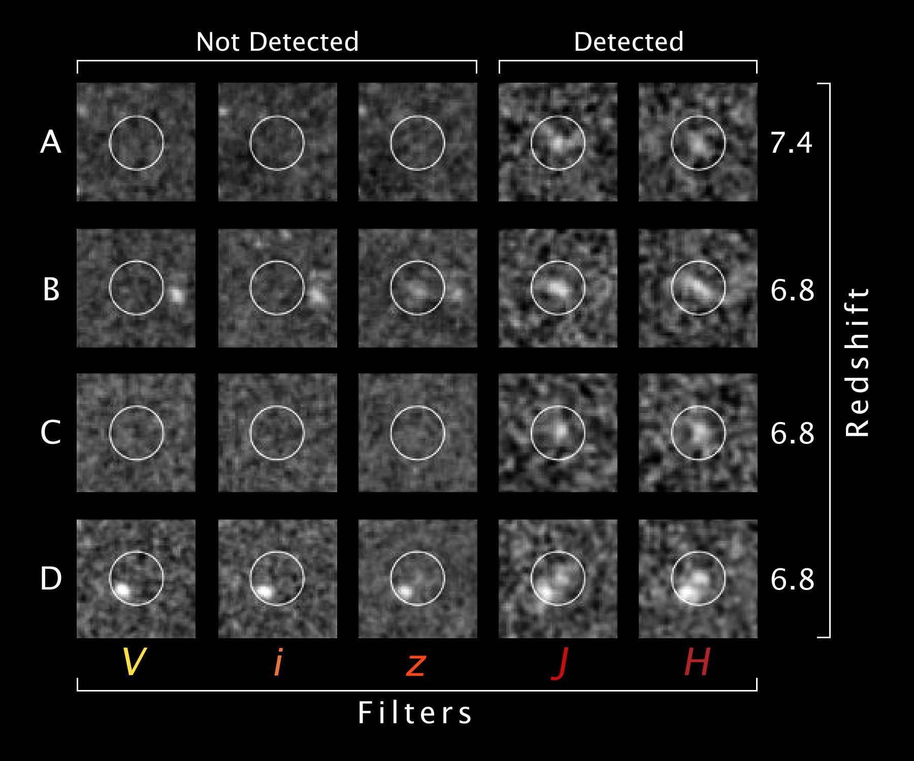 Tracing the evolution of the first galaxies in the Universe