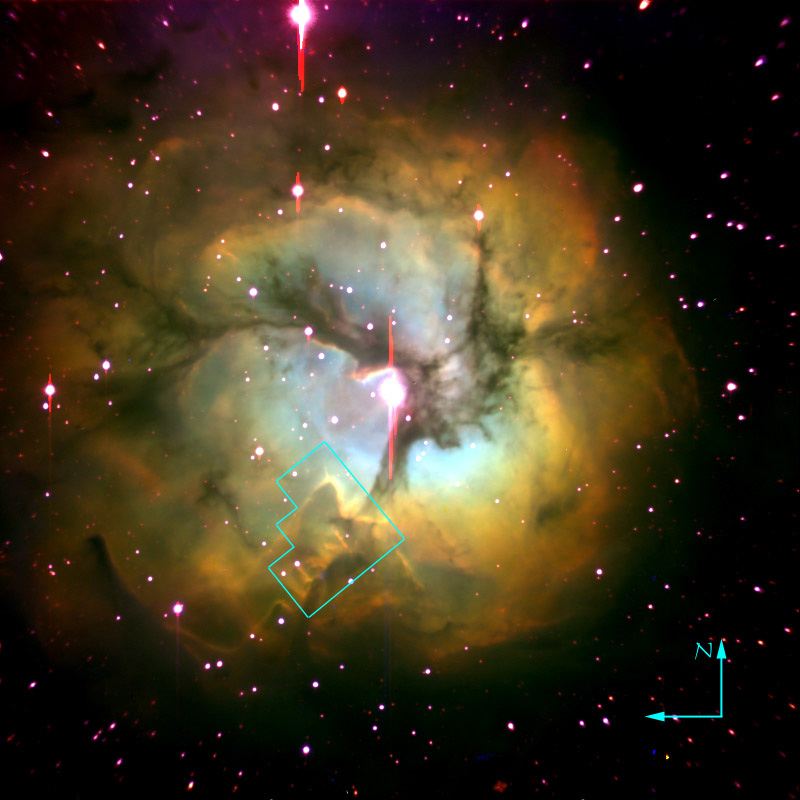 Trifid Nebula (ground-based image)
