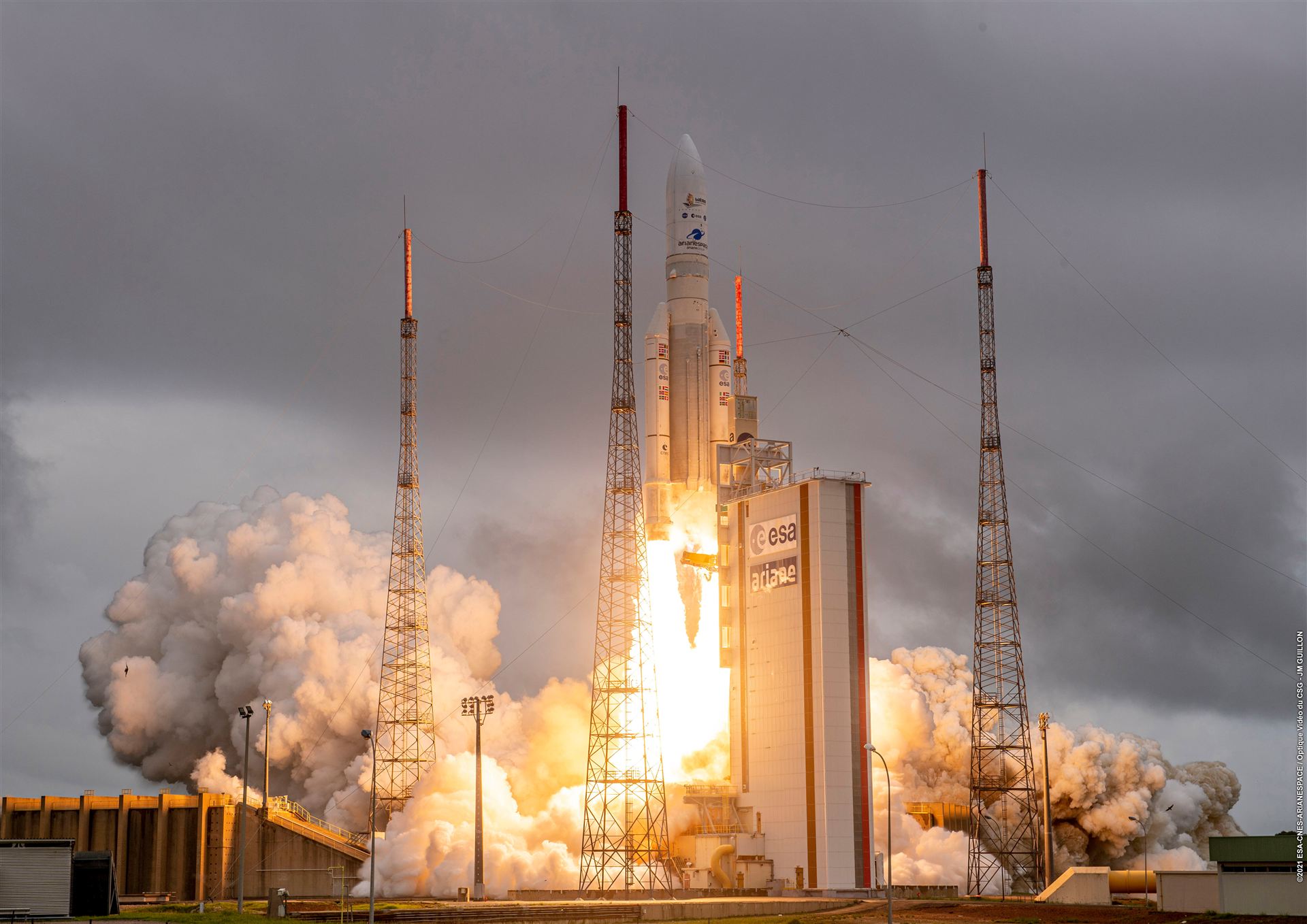 Webb Liftoff on Ariane 5