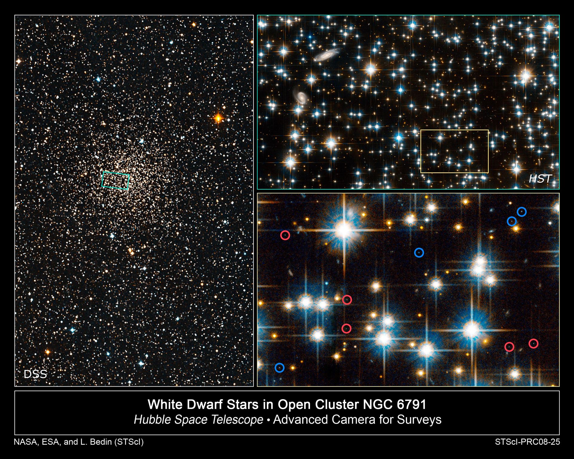 White dwarf stars in open cluster NGC 6791