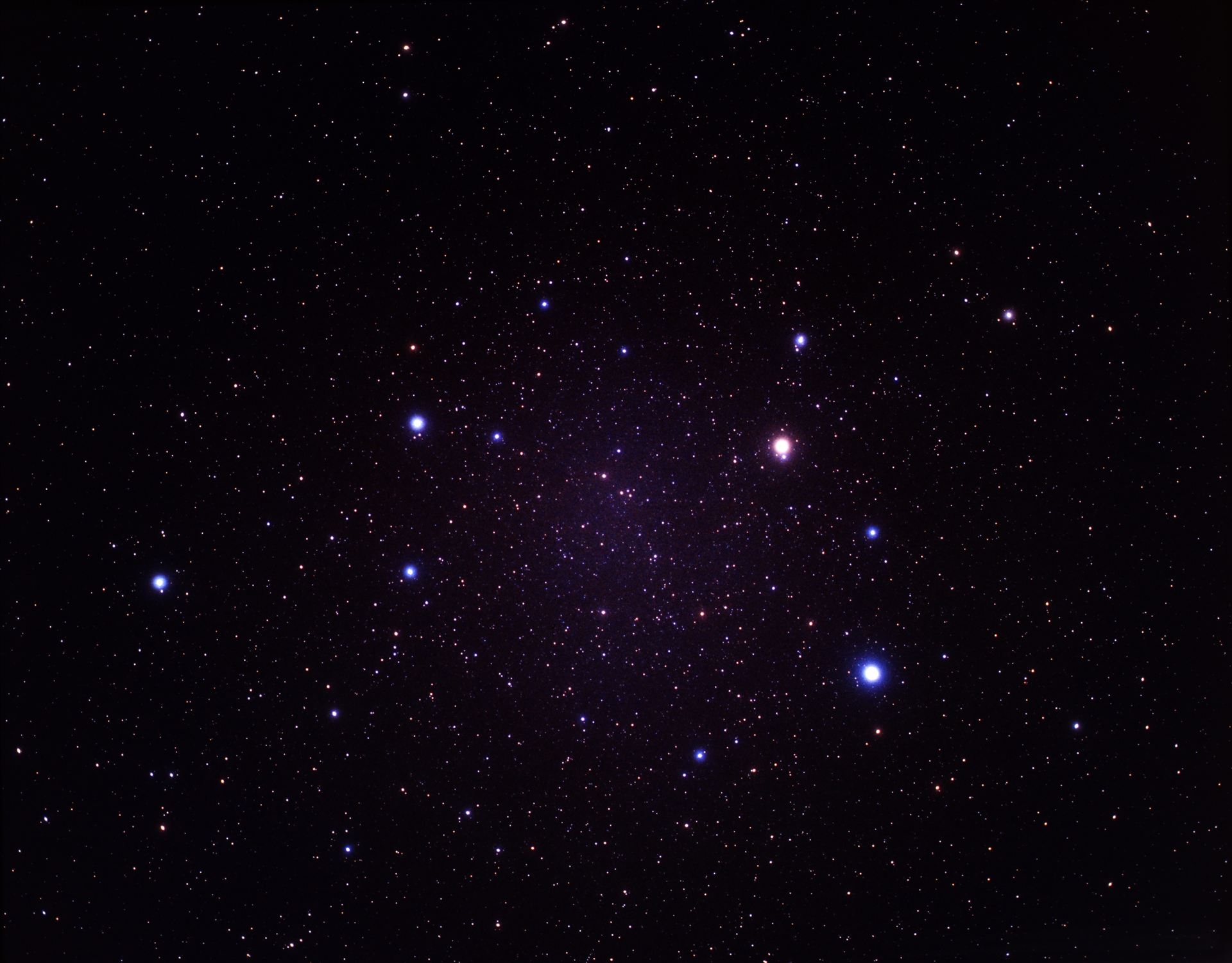 Wide-field image of Leo and Arp 87 (ground-based image)