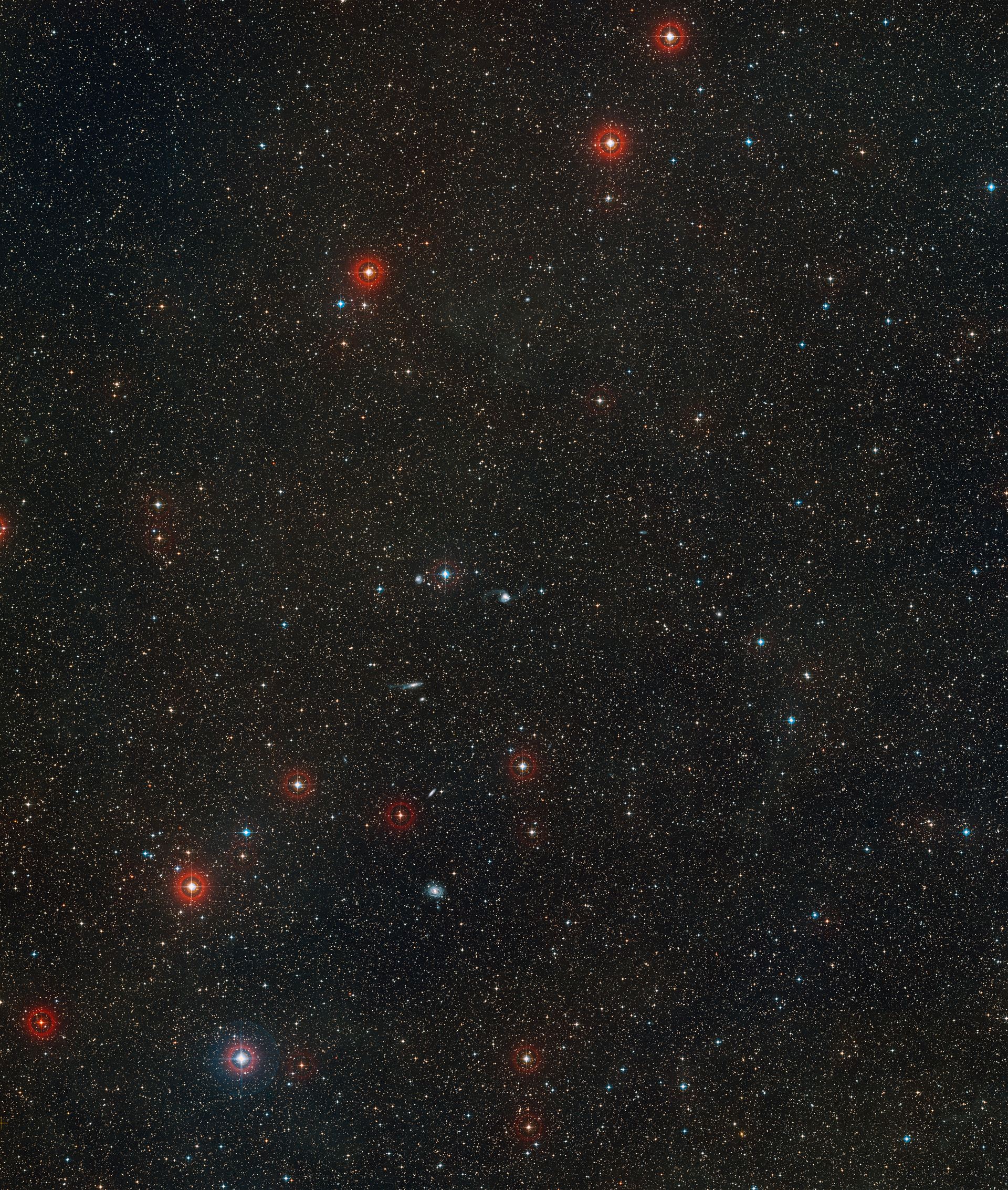 Wide-field image of NGC 3256 (ground-based image)