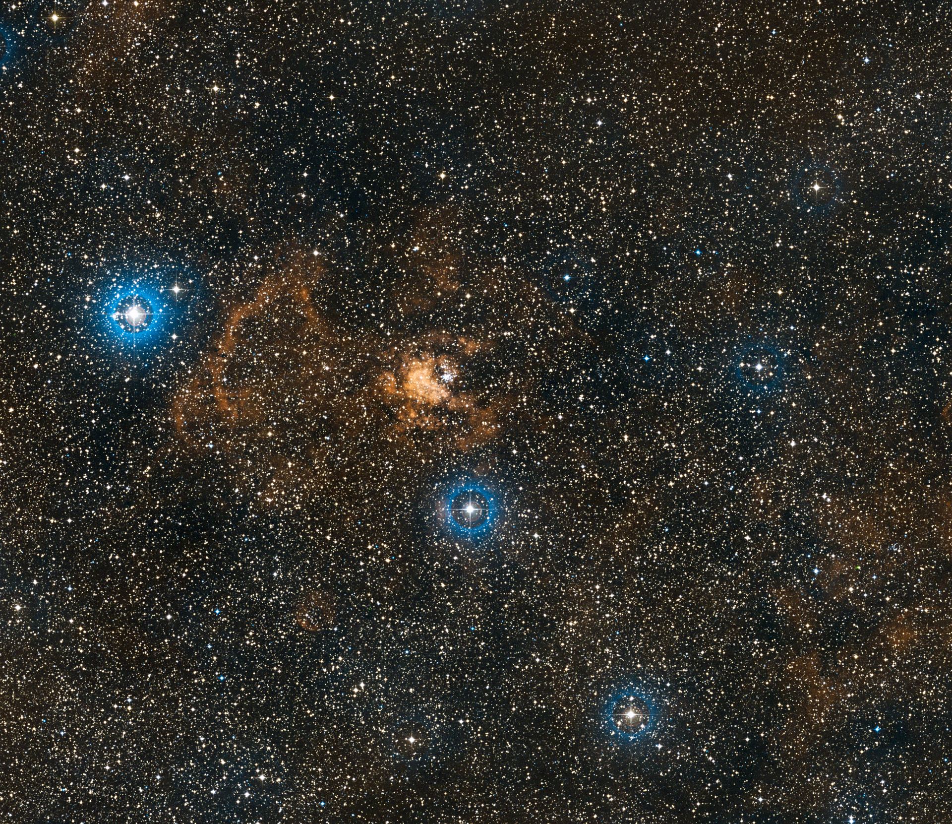 Wide-field image of Westerlund 2 (ground-based image)