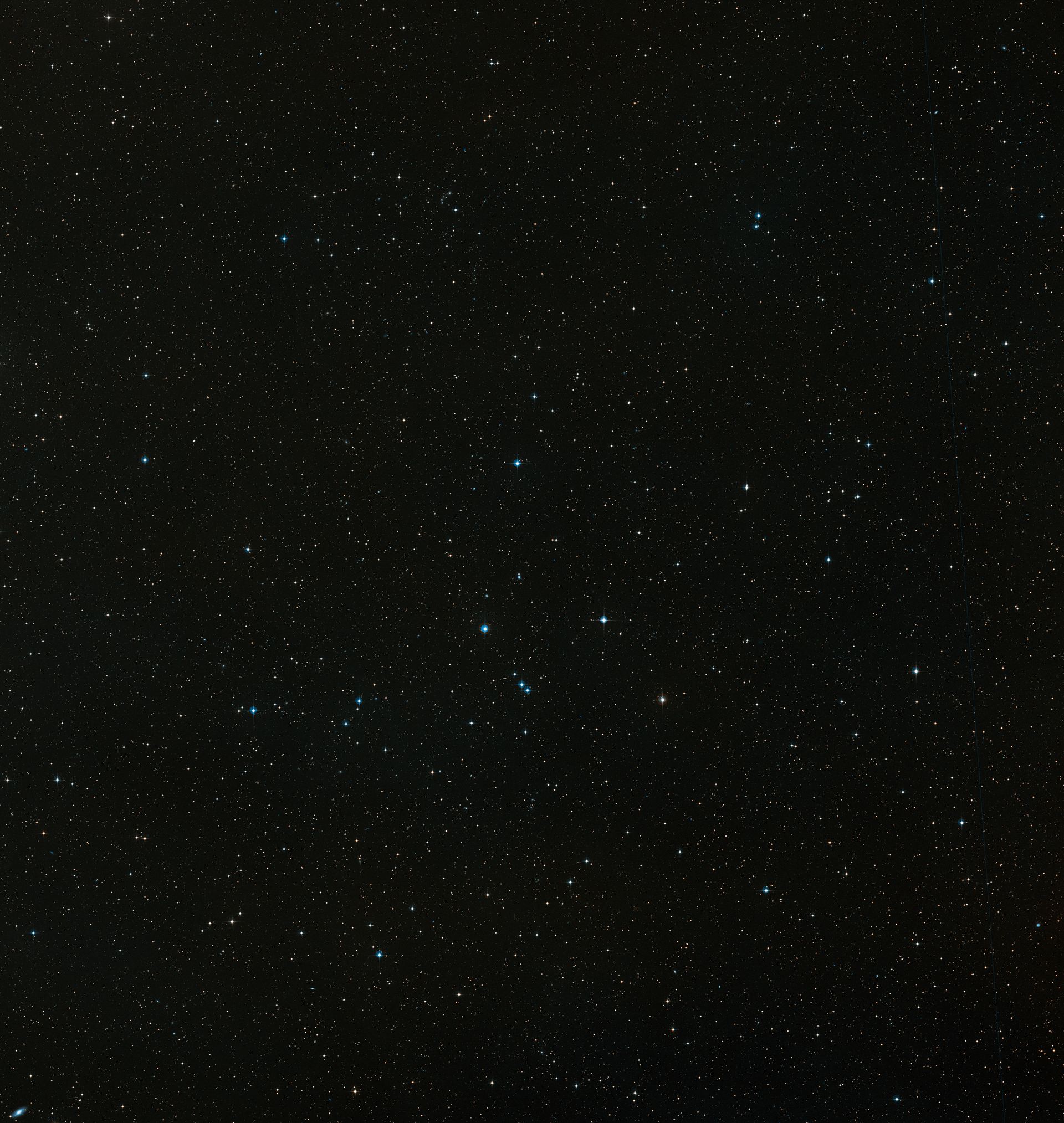 Wide-field image of the Spiderweb Galaxy (ground-based image)