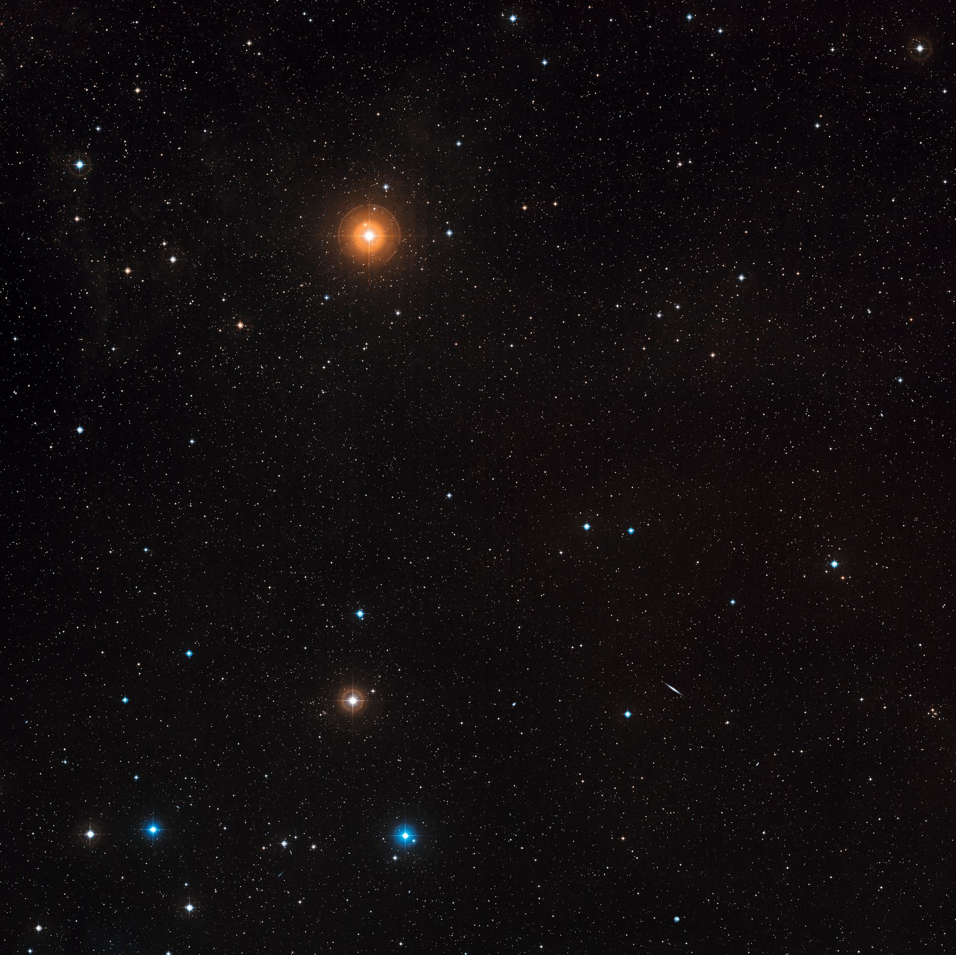 Wide-field image of the ZwCl0024+1652 region (ground-based image)