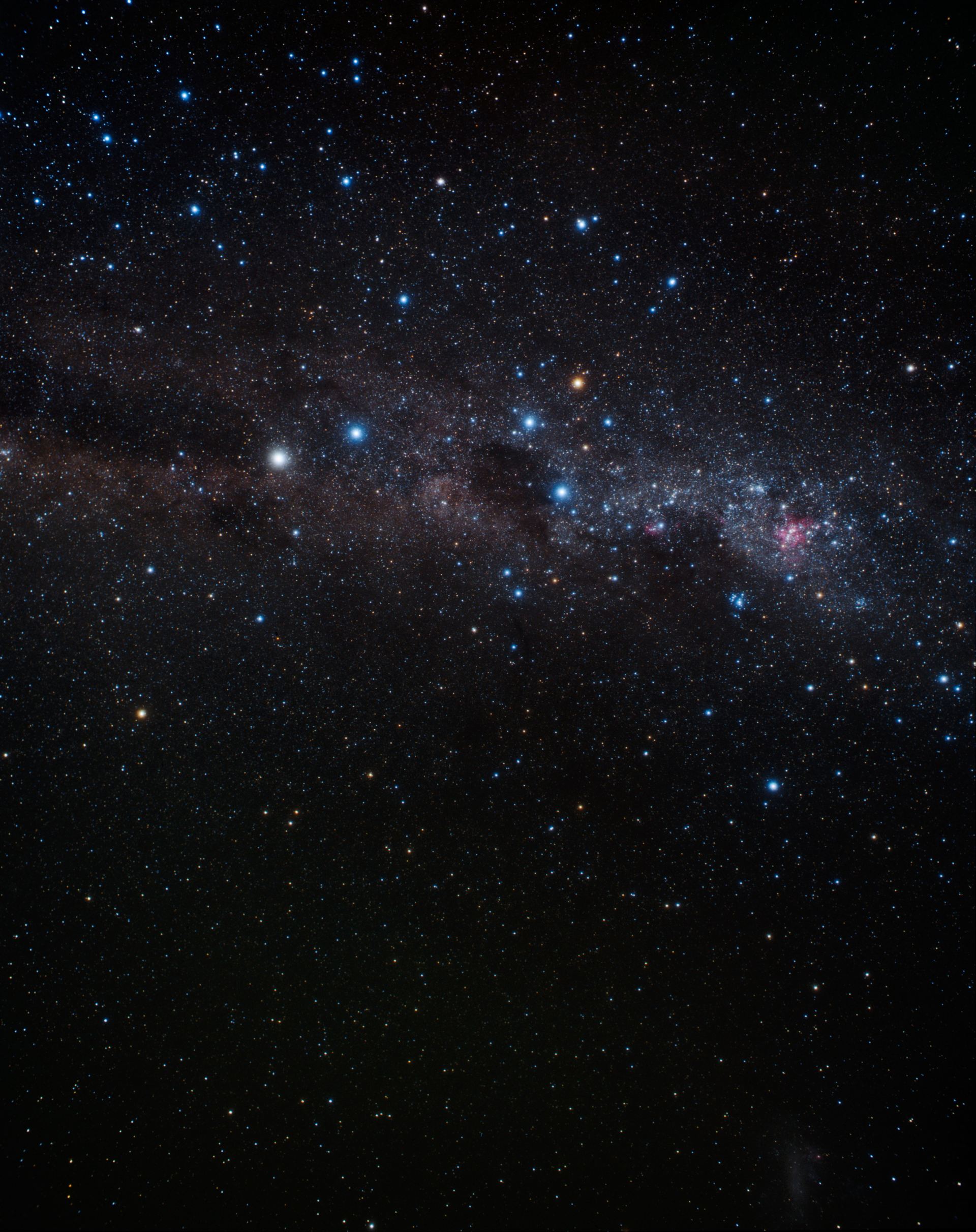 Wide-field image of the constellation Crux (ground-based image)