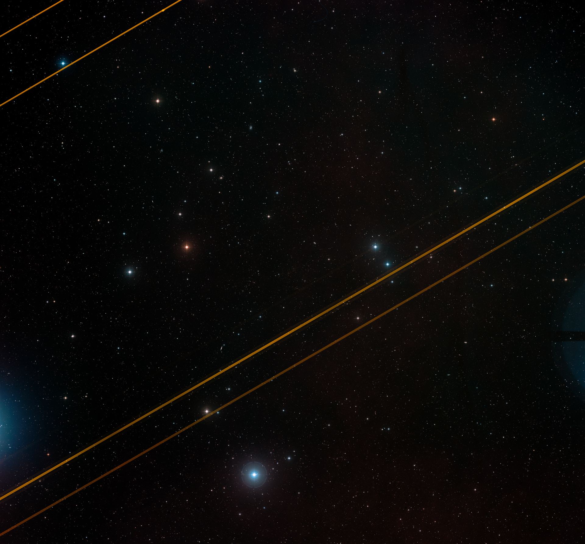 Wide-field view of Abell 1758 (ground-based view)