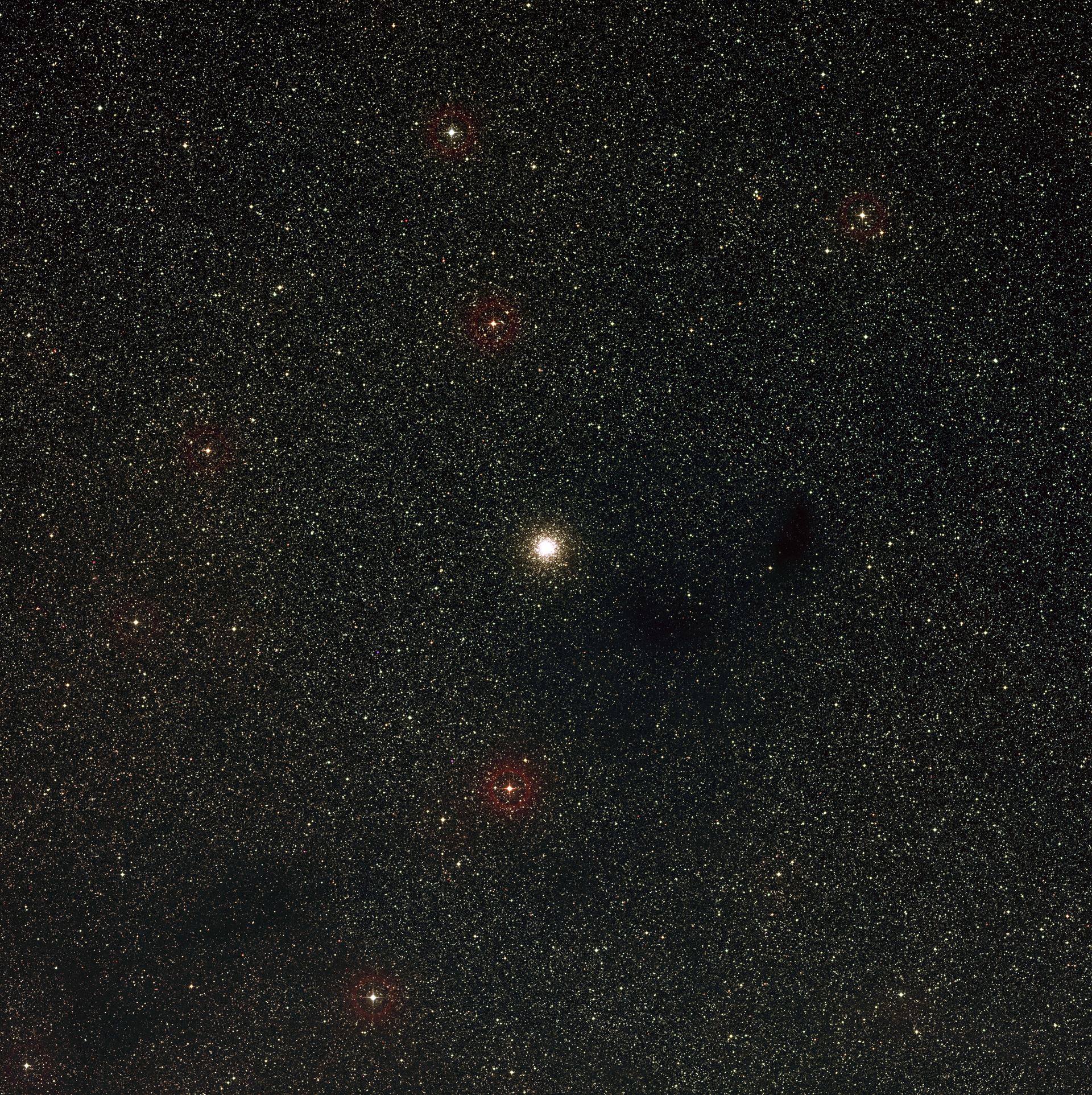Wide-field view of Messier 9 (ground-based image)