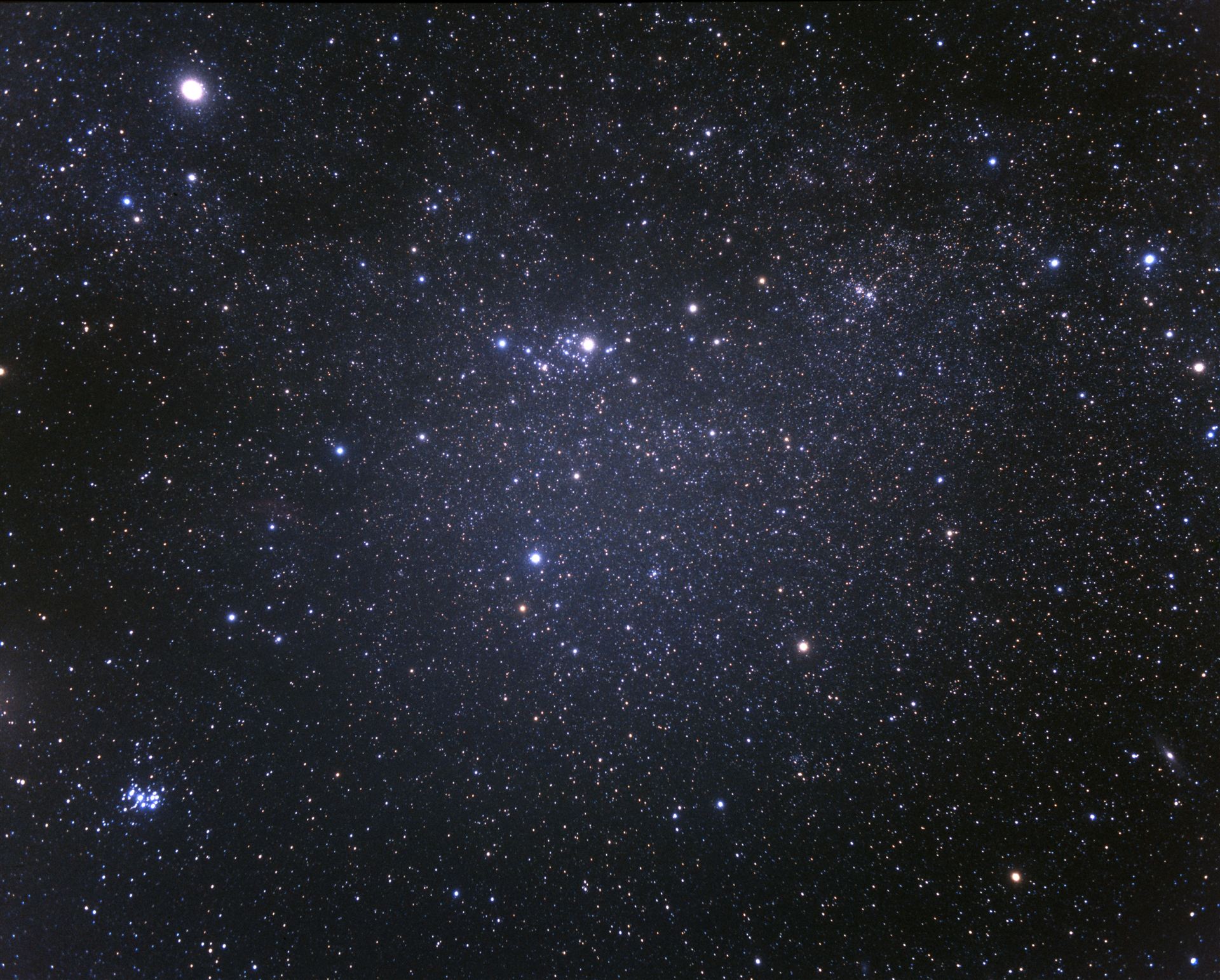 Wide-field view of the Perseus constellation (ground-based image)