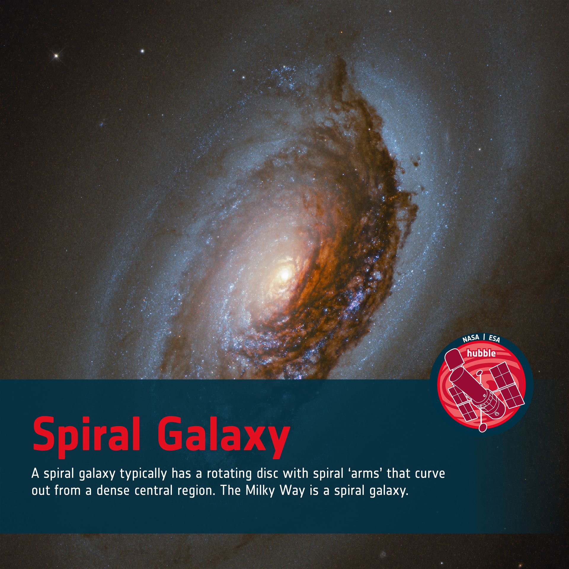 Word Bank Spiral Galaxy